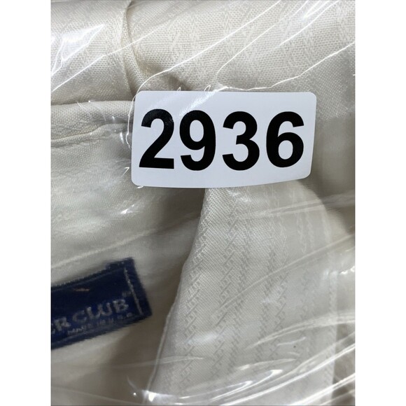 Vintage Career Club Button Up Shirt Striped Design Pocket Made in USA Size 15 - Picture 16 of 16